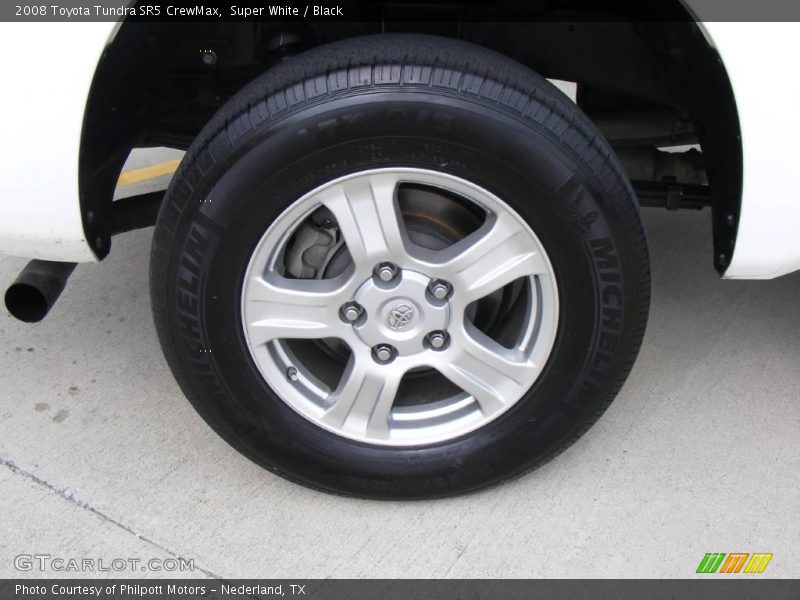Super White / Black 2008 Toyota Tundra SR5 CrewMax