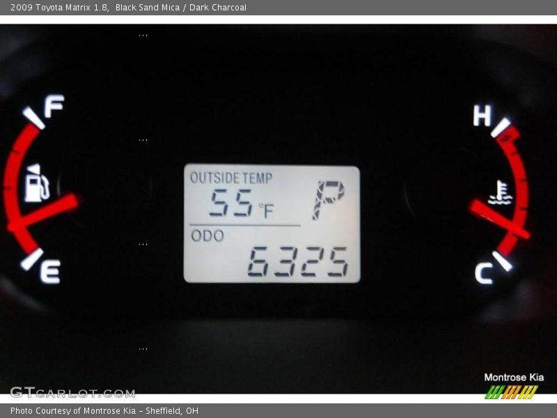 Black Sand Mica / Dark Charcoal 2009 Toyota Matrix 1.8