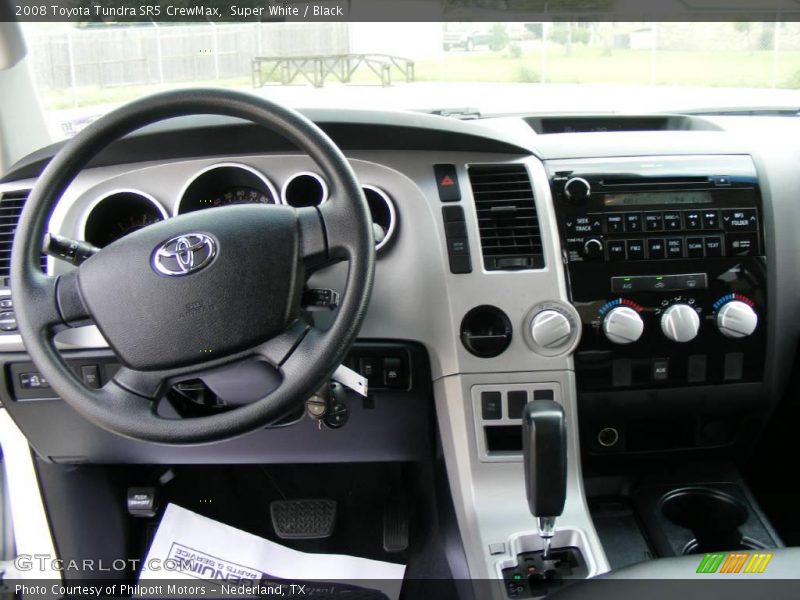 Super White / Black 2008 Toyota Tundra SR5 CrewMax