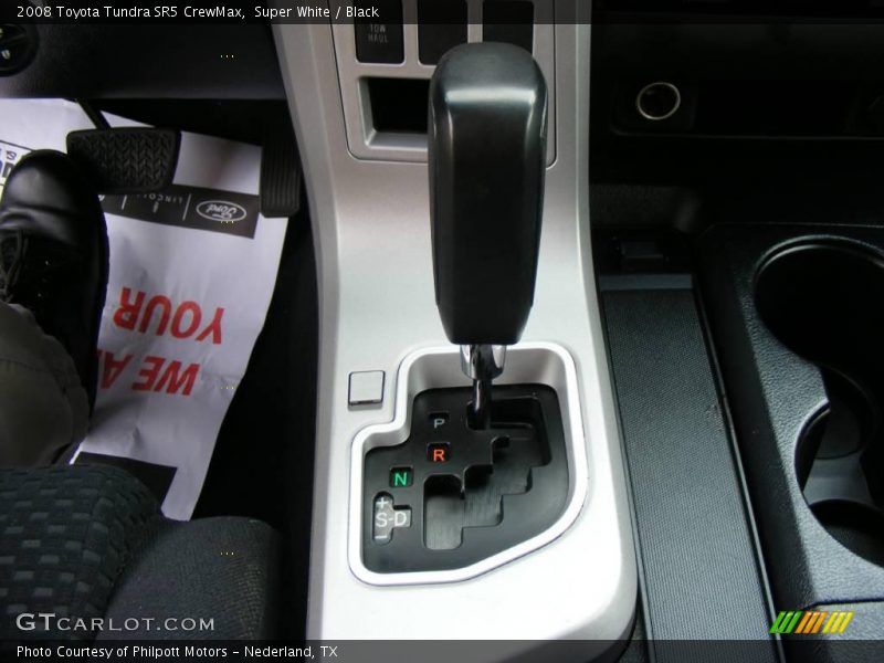 Super White / Black 2008 Toyota Tundra SR5 CrewMax