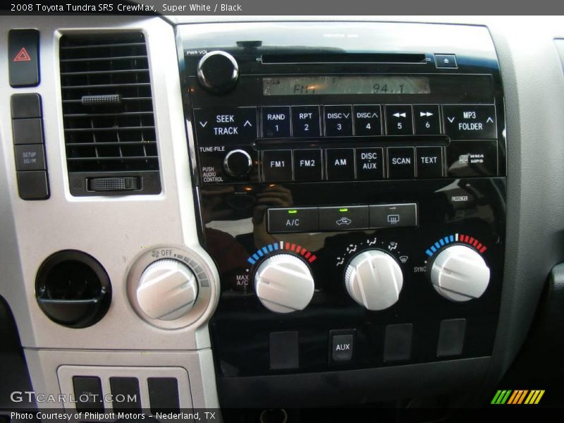 Super White / Black 2008 Toyota Tundra SR5 CrewMax