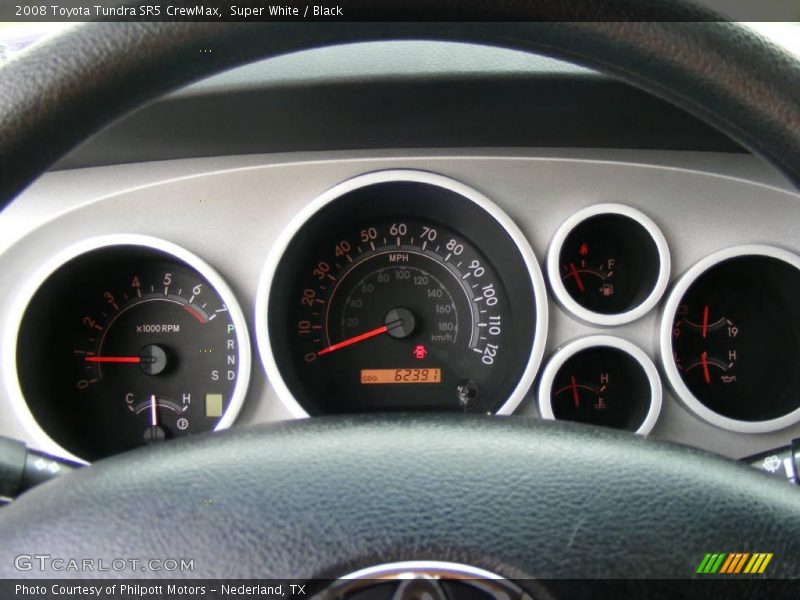 Super White / Black 2008 Toyota Tundra SR5 CrewMax