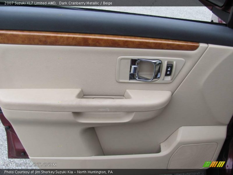 Dark Cranberry Metallic / Beige 2007 Suzuki XL7 Limited AWD