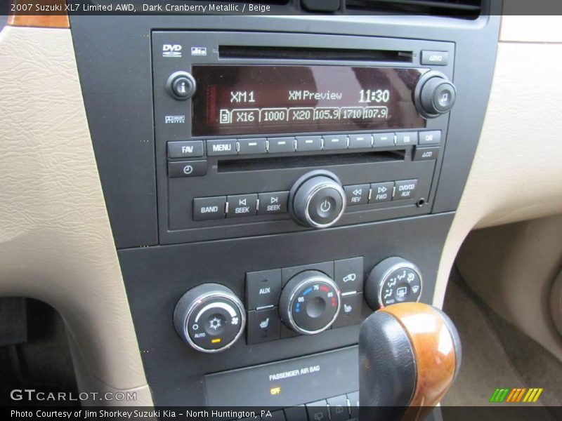 Dark Cranberry Metallic / Beige 2007 Suzuki XL7 Limited AWD