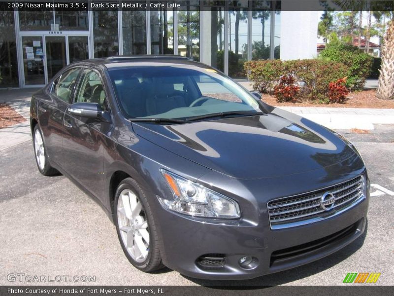Dark Slate Metallic / Caffe Latte 2009 Nissan Maxima 3.5 S