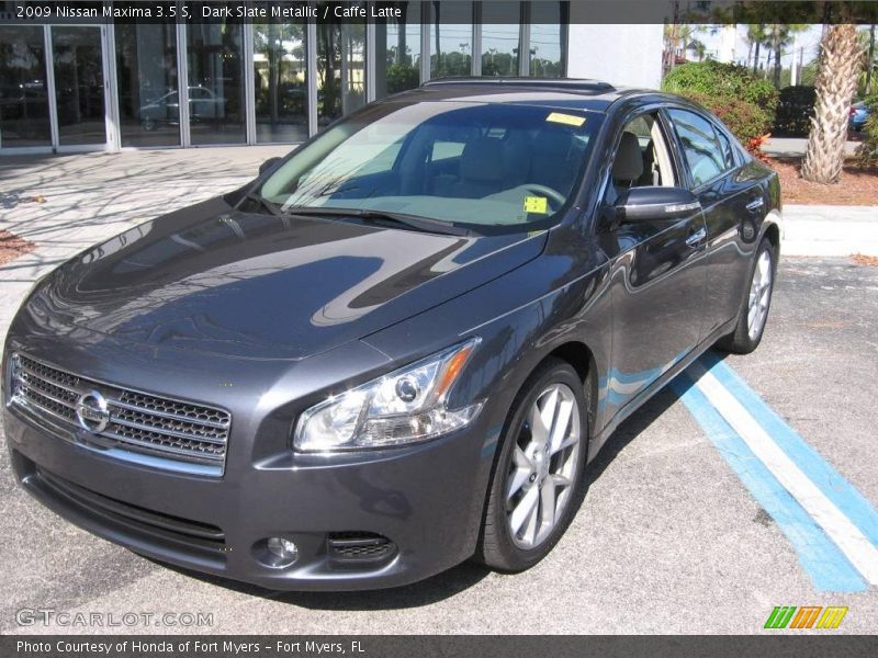 Dark Slate Metallic / Caffe Latte 2009 Nissan Maxima 3.5 S