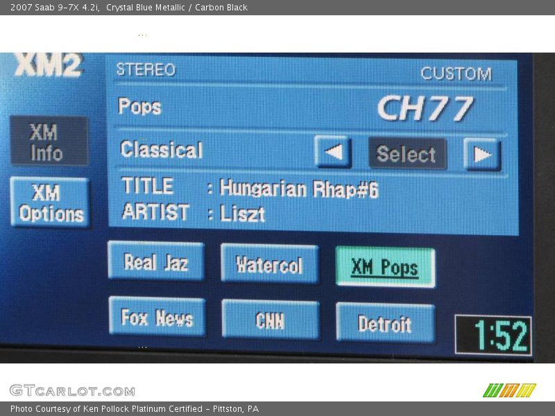 Crystal Blue Metallic / Carbon Black 2007 Saab 9-7X 4.2i