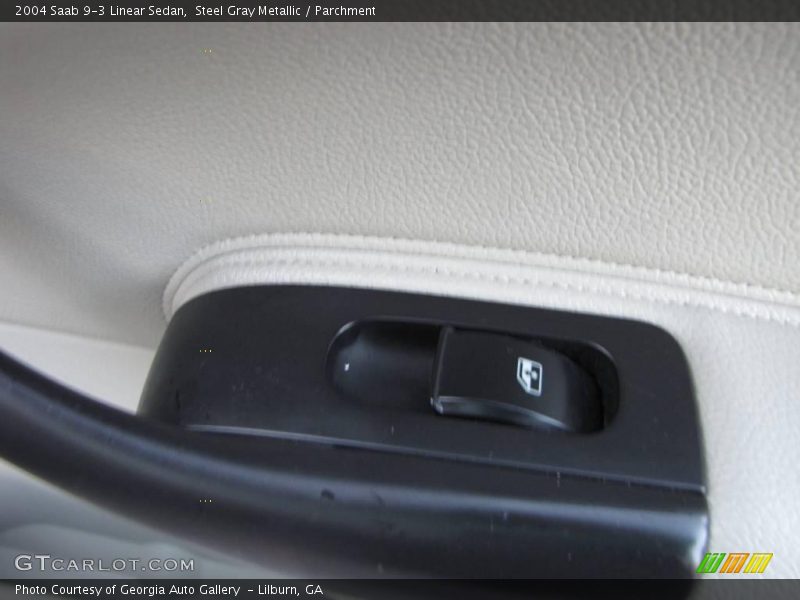 Steel Gray Metallic / Parchment 2004 Saab 9-3 Linear Sedan