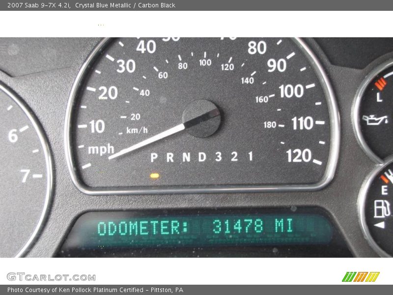 Crystal Blue Metallic / Carbon Black 2007 Saab 9-7X 4.2i