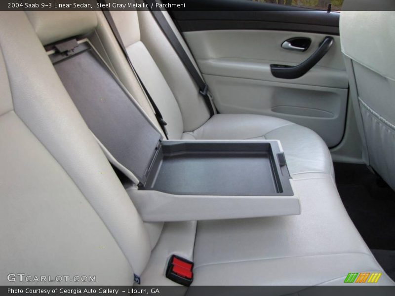 Steel Gray Metallic / Parchment 2004 Saab 9-3 Linear Sedan