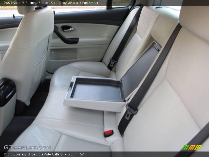 Steel Gray Metallic / Parchment 2004 Saab 9-3 Linear Sedan
