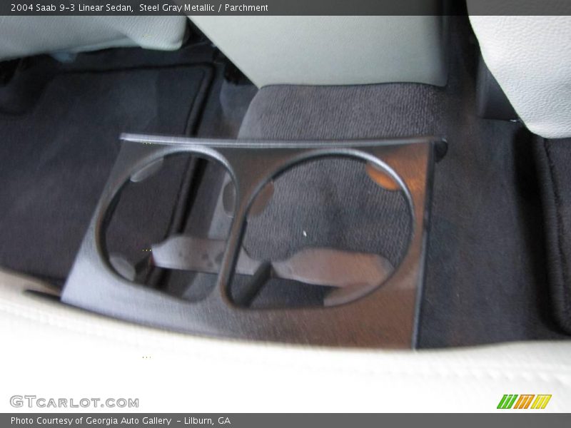 Steel Gray Metallic / Parchment 2004 Saab 9-3 Linear Sedan