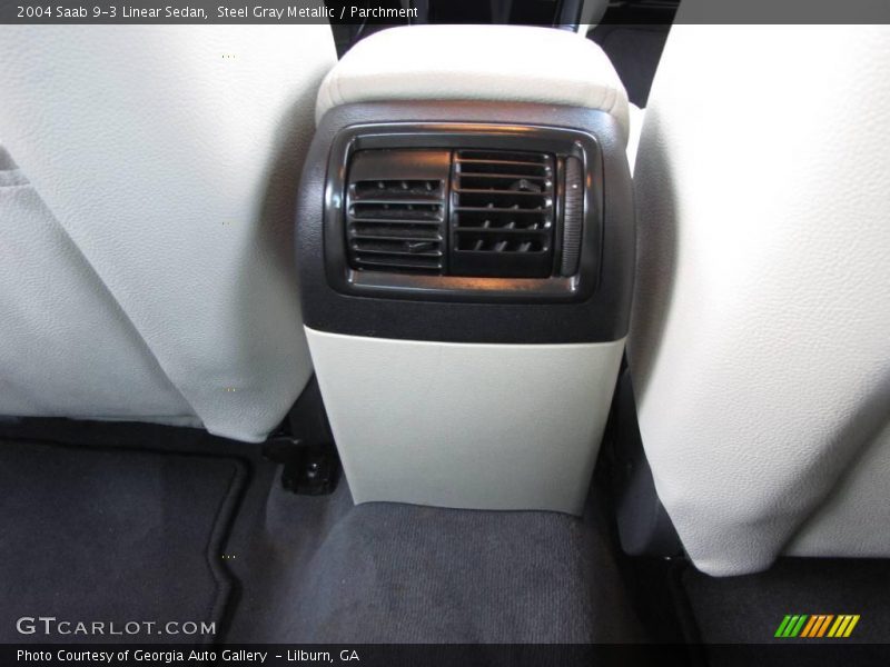 Steel Gray Metallic / Parchment 2004 Saab 9-3 Linear Sedan