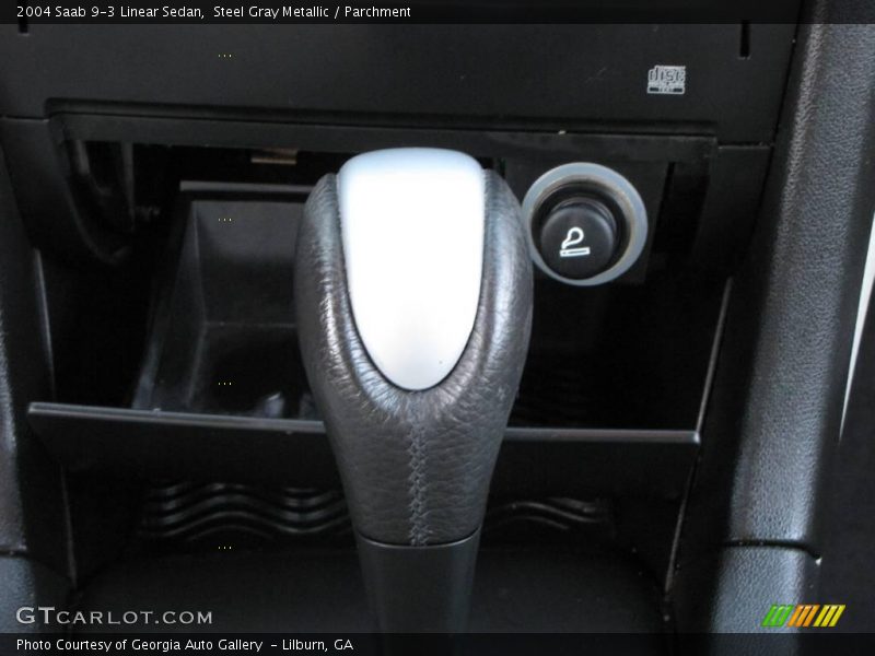 Steel Gray Metallic / Parchment 2004 Saab 9-3 Linear Sedan