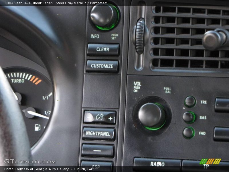 Steel Gray Metallic / Parchment 2004 Saab 9-3 Linear Sedan