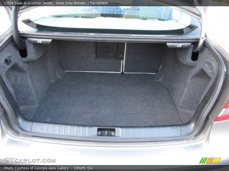 Steel Gray Metallic / Parchment 2004 Saab 9-3 Linear Sedan