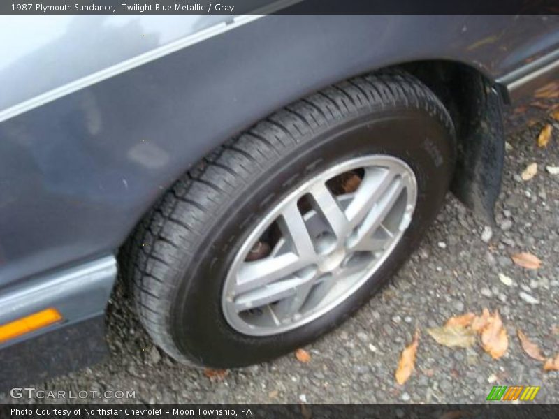 Twilight Blue Metallic / Gray 1987 Plymouth Sundance