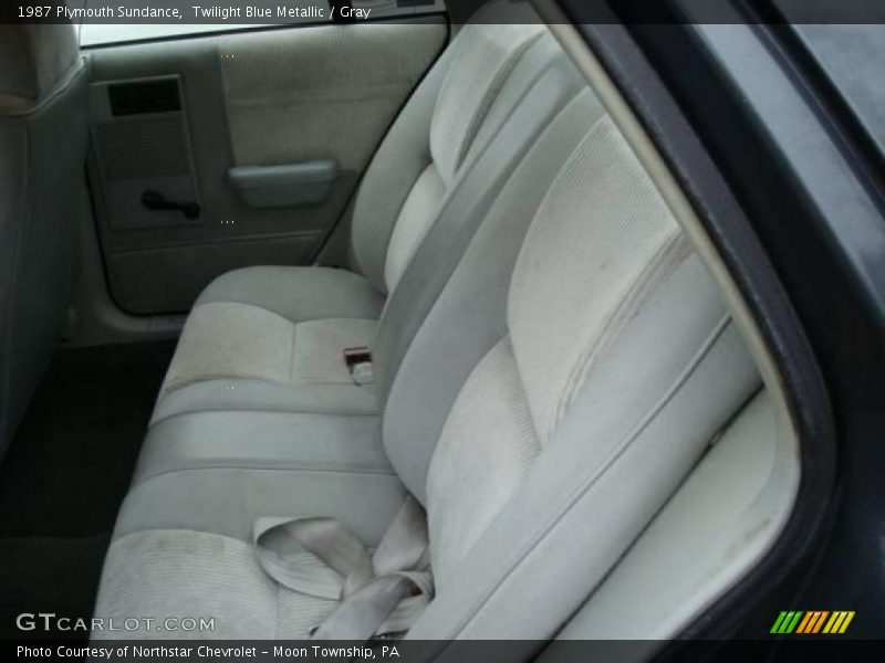 Twilight Blue Metallic / Gray 1987 Plymouth Sundance