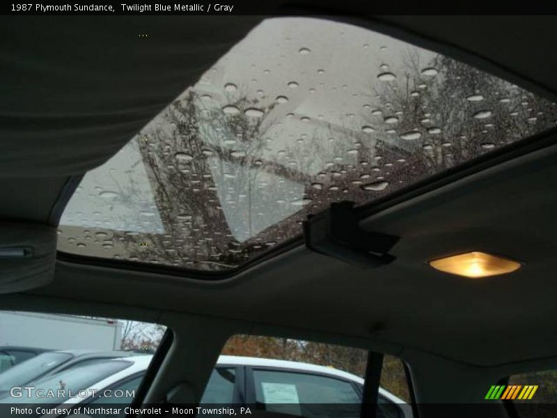 Twilight Blue Metallic / Gray 1987 Plymouth Sundance