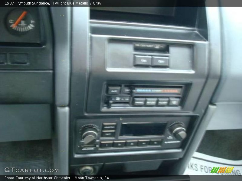 Twilight Blue Metallic / Gray 1987 Plymouth Sundance