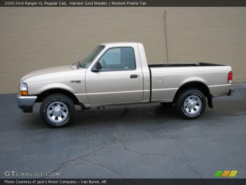Harvest Gold Metallic / Medium Prairie Tan 2000 Ford Ranger XL Regular Cab