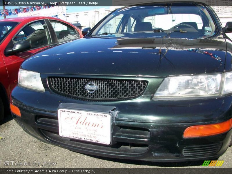 Deep Evergreen Pearl / Beige 1996 Nissan Maxima SE