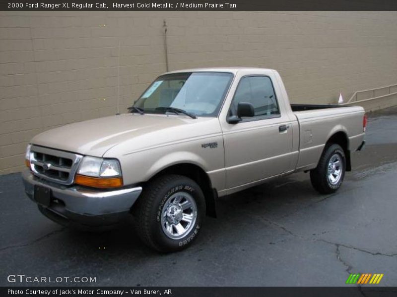 Harvest Gold Metallic / Medium Prairie Tan 2000 Ford Ranger XL Regular Cab
