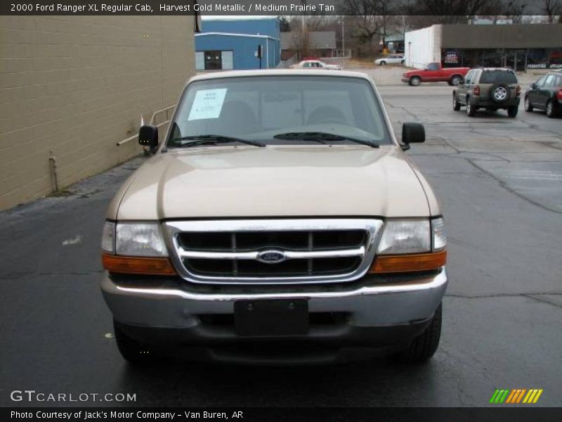 Harvest Gold Metallic / Medium Prairie Tan 2000 Ford Ranger XL Regular Cab