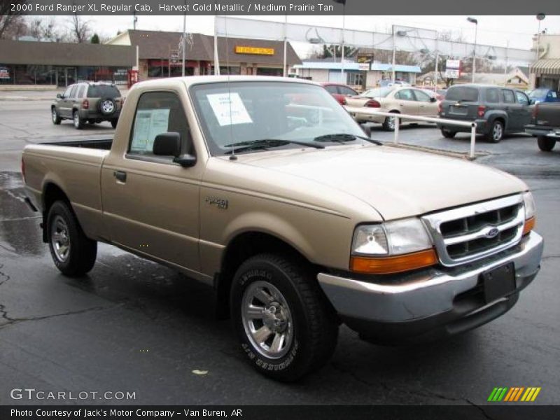 Harvest Gold Metallic / Medium Prairie Tan 2000 Ford Ranger XL Regular Cab