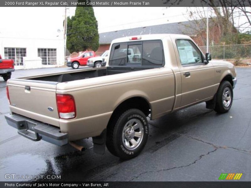 Harvest Gold Metallic / Medium Prairie Tan 2000 Ford Ranger XL Regular Cab