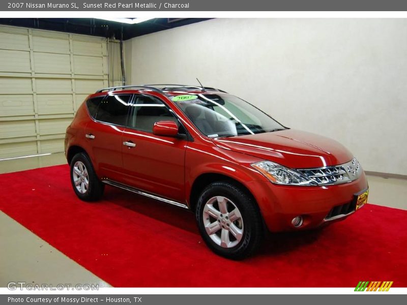 Sunset Red Pearl Metallic / Charcoal 2007 Nissan Murano SL