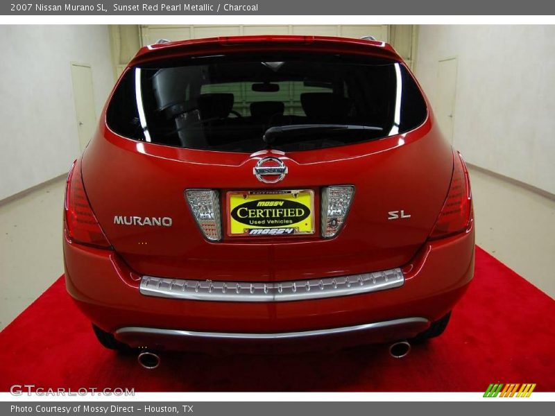 Sunset Red Pearl Metallic / Charcoal 2007 Nissan Murano SL
