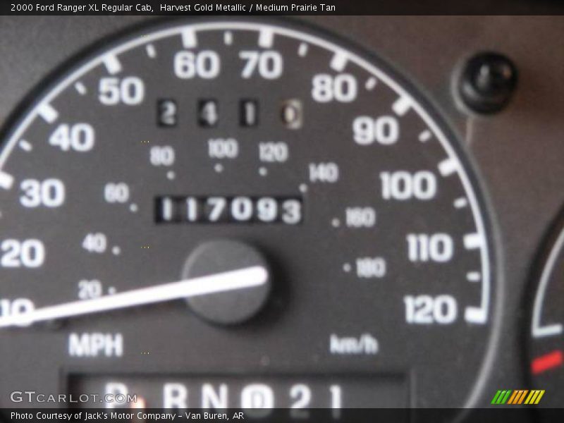 Harvest Gold Metallic / Medium Prairie Tan 2000 Ford Ranger XL Regular Cab
