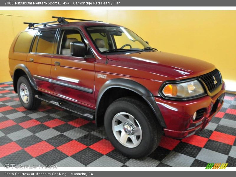 Cambridge Red Pearl / Tan 2003 Mitsubishi Montero Sport LS 4x4