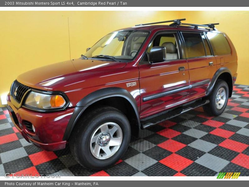 Cambridge Red Pearl / Tan 2003 Mitsubishi Montero Sport LS 4x4