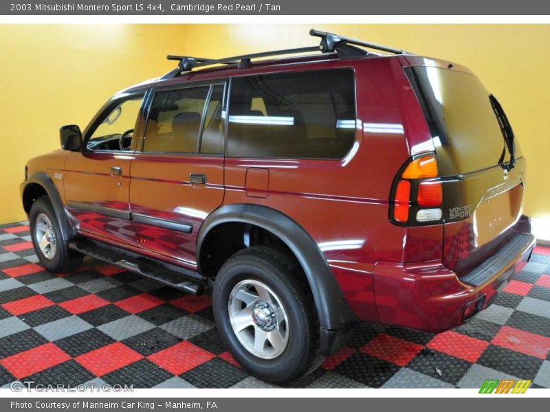 Cambridge Red Pearl / Tan 2003 Mitsubishi Montero Sport LS 4x4