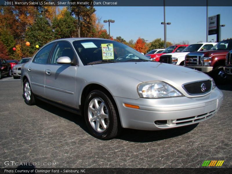 Silver Frost Metallic / Dark Charcoal 2001 Mercury Sable LS Sedan