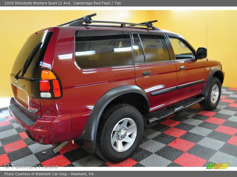 Cambridge Red Pearl / Tan 2003 Mitsubishi Montero Sport LS 4x4