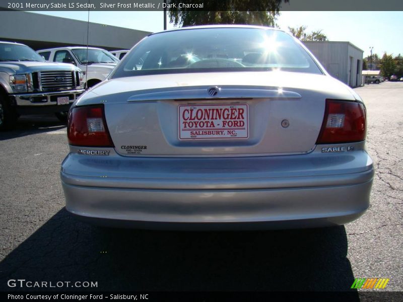 Silver Frost Metallic / Dark Charcoal 2001 Mercury Sable LS Sedan