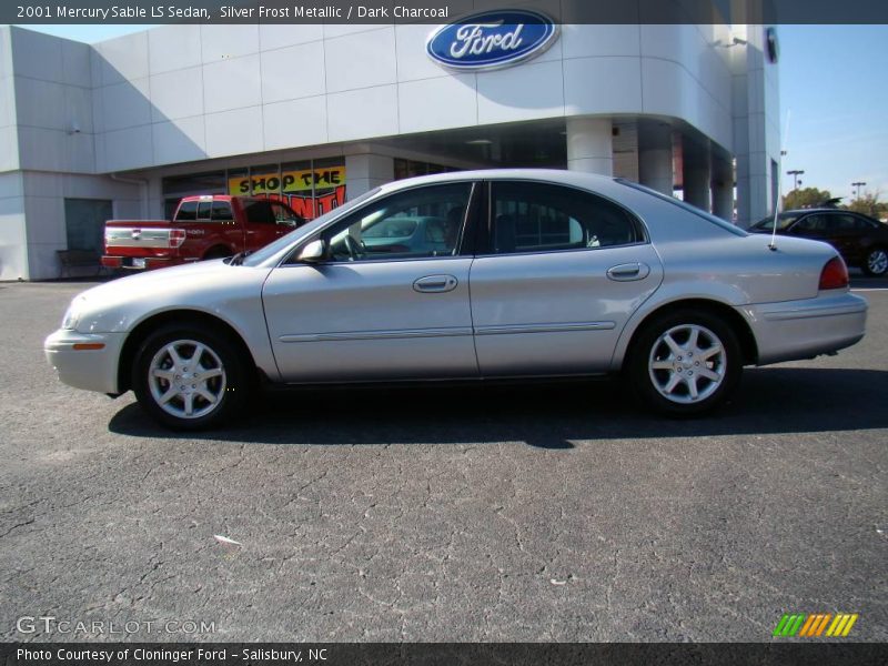 Silver Frost Metallic / Dark Charcoal 2001 Mercury Sable LS Sedan