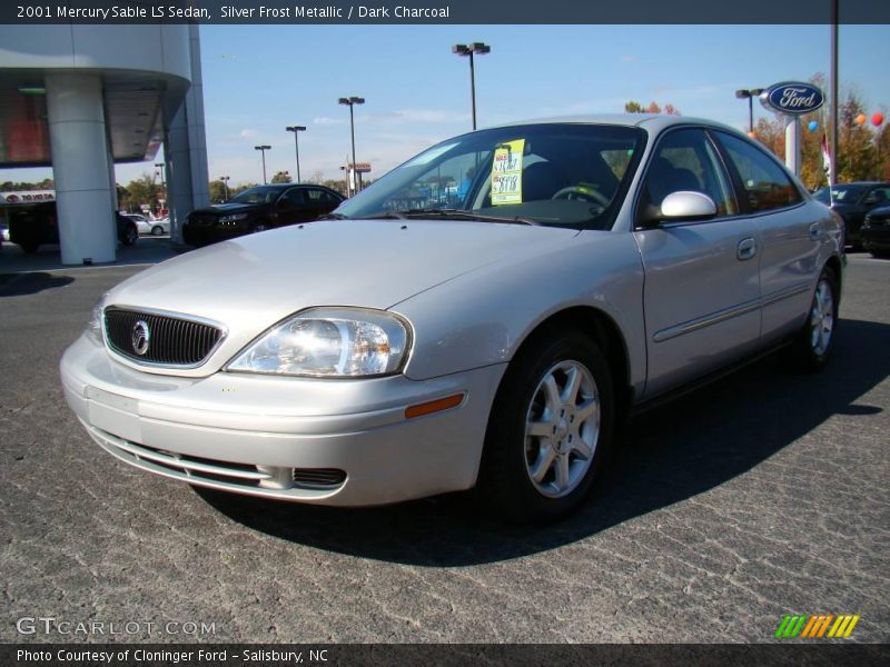 Silver Frost Metallic / Dark Charcoal 2001 Mercury Sable LS Sedan