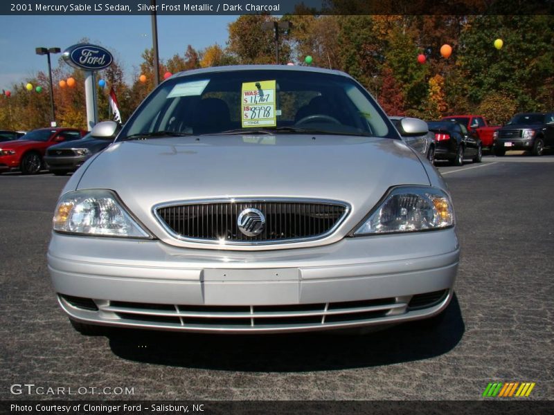 Silver Frost Metallic / Dark Charcoal 2001 Mercury Sable LS Sedan