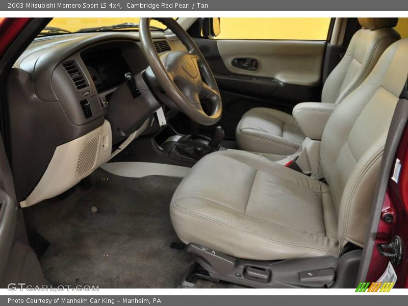 Cambridge Red Pearl / Tan 2003 Mitsubishi Montero Sport LS 4x4