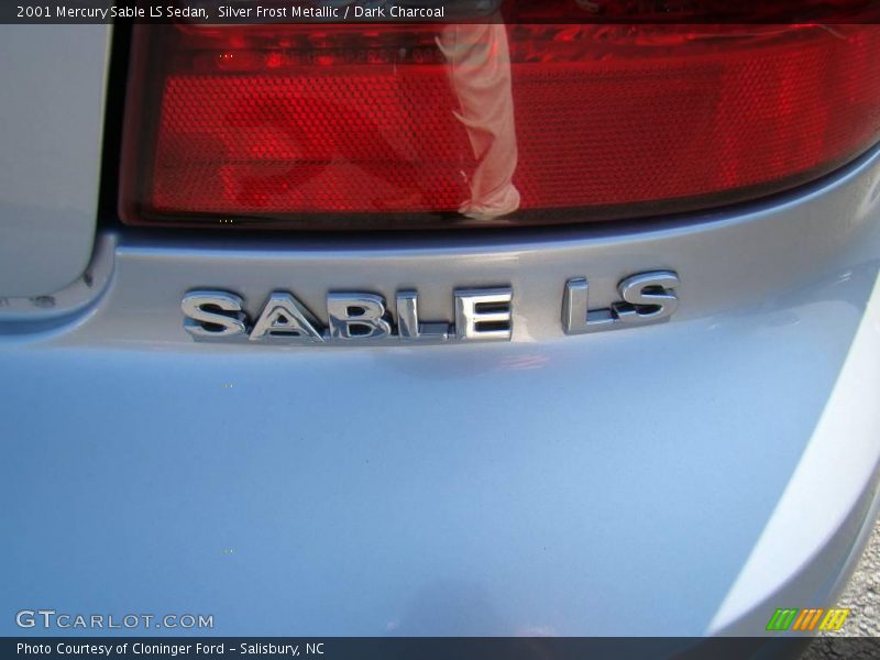 Silver Frost Metallic / Dark Charcoal 2001 Mercury Sable LS Sedan