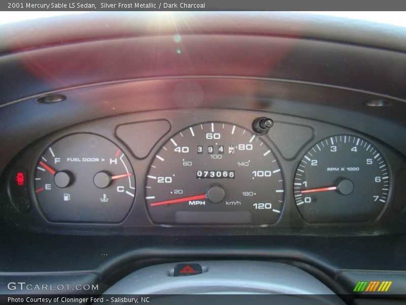 Silver Frost Metallic / Dark Charcoal 2001 Mercury Sable LS Sedan