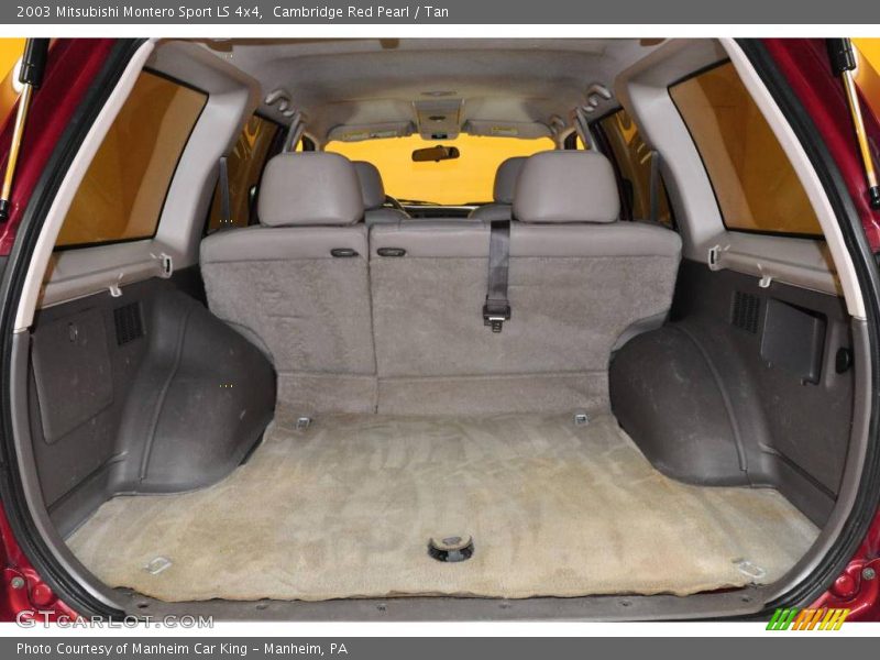 Cambridge Red Pearl / Tan 2003 Mitsubishi Montero Sport LS 4x4