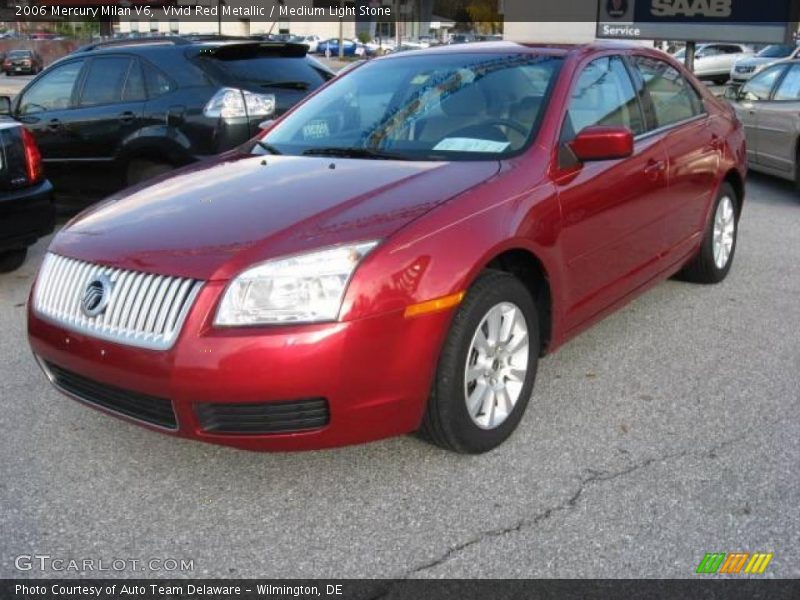 Vivid Red Metallic / Medium Light Stone 2006 Mercury Milan V6