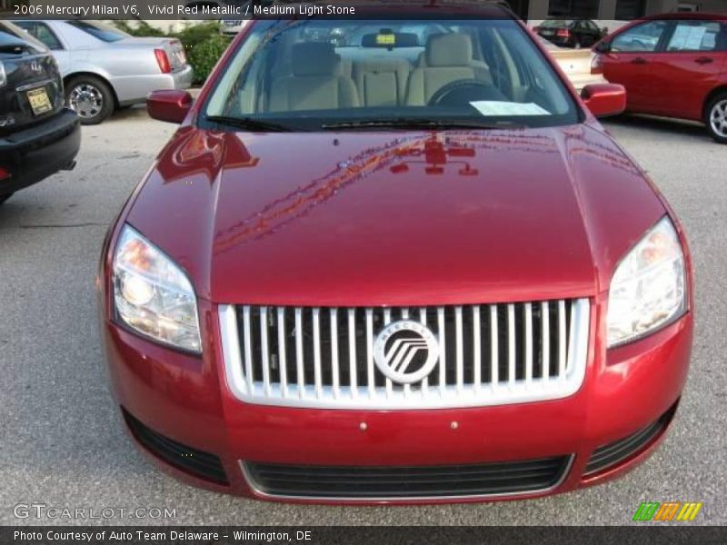 Vivid Red Metallic / Medium Light Stone 2006 Mercury Milan V6