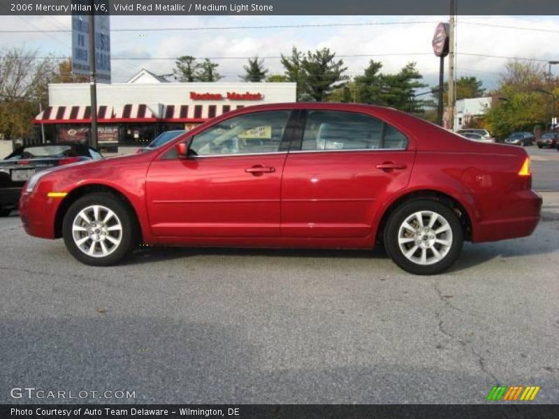 Vivid Red Metallic / Medium Light Stone 2006 Mercury Milan V6