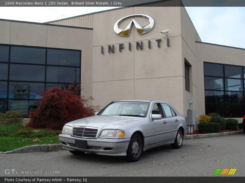 Brilliant Silver Metallic / Grey 1999 Mercedes-Benz C 280 Sedan
